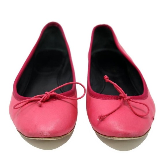 Saint Laurent Signature 36 Soft Leather Ballet Round Toe Flats - Picture 2 of 8